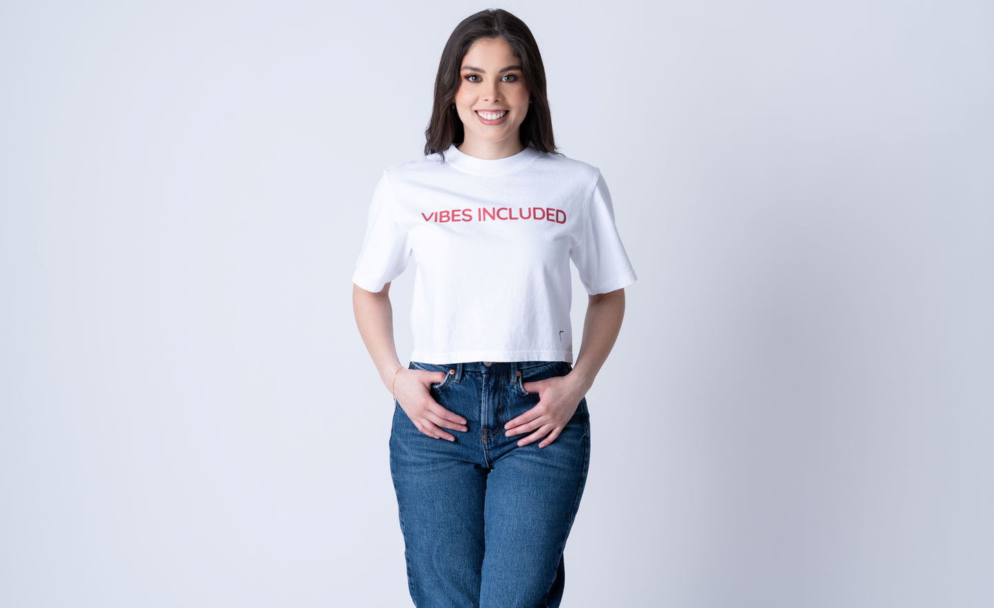 Vibes Included  - Cropped Fit T-Shirt