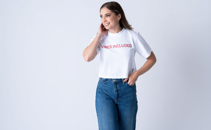 Vibes Included  - Cropped Fit T-Shirt